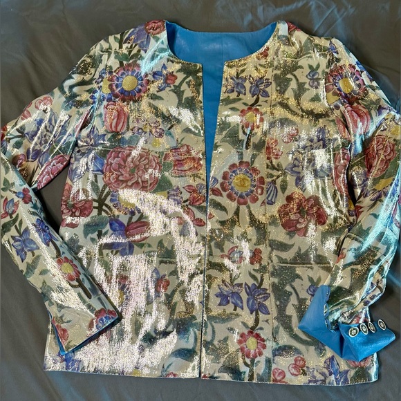 Chanel Paris to Dubai Lambskin Leather Jacket sz 38 w/ tags - Picture 6 of 12